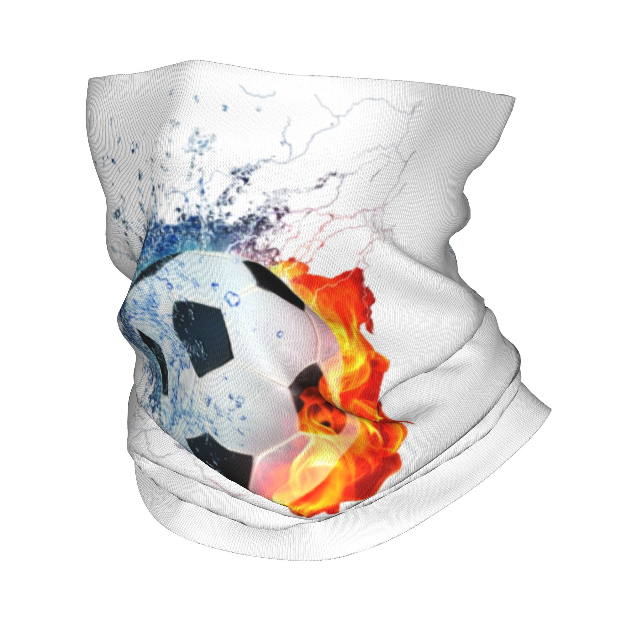 Neck Warmer Tube - Aangepaste Fire Football Patroon Winter Hoofdband