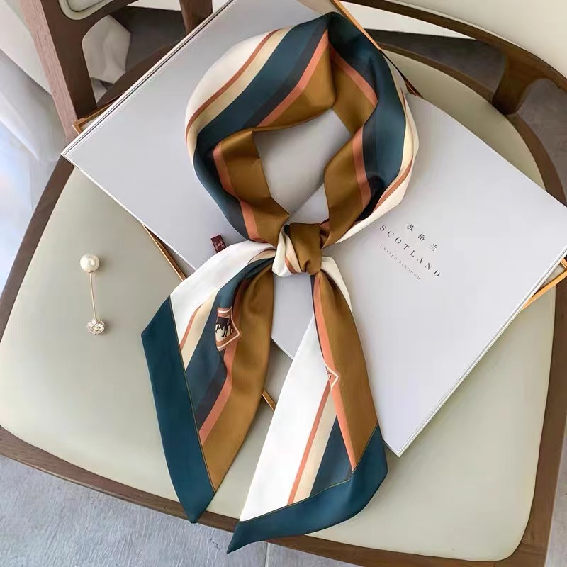 Silk Tie Striped - Luna & Dolphin Vrouwen Wide Skinny