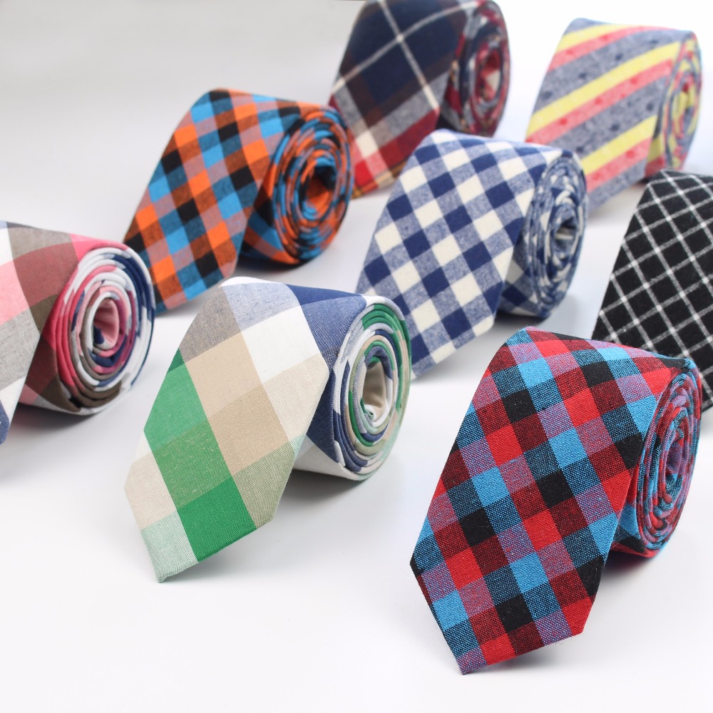 Skinny Tie Men - Mode Tie Classic Mannen Plaid Stropdas