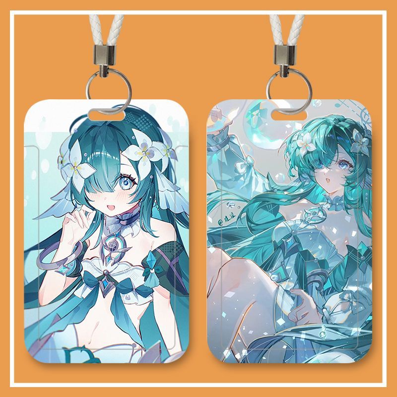 Lanyard Badge Holder - Anime Vodyanitsa ID-kaarthouder met nekband, hanger,