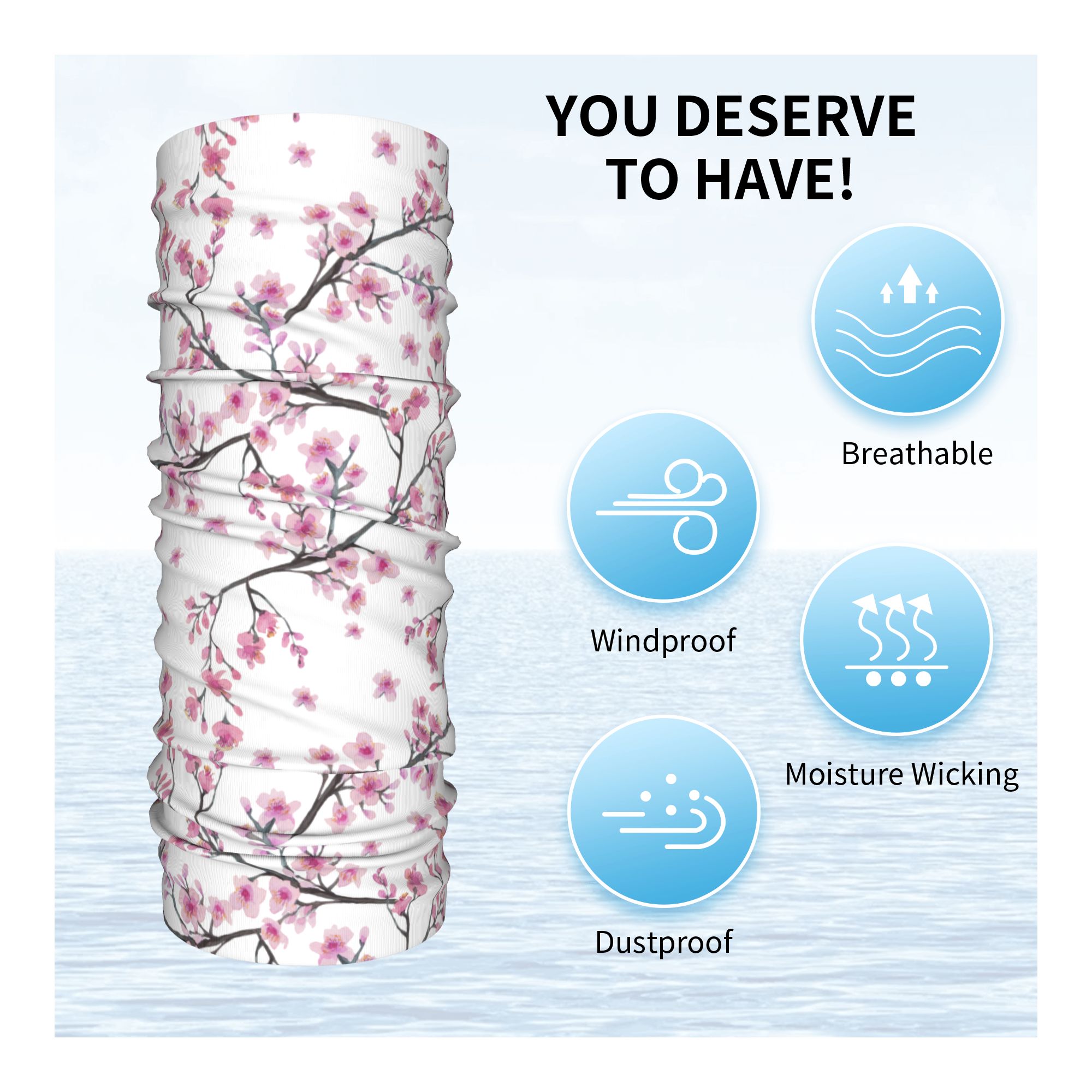 Japan Sakura Kersenbloesems me - Neck Warmer Tube recensie en prijs