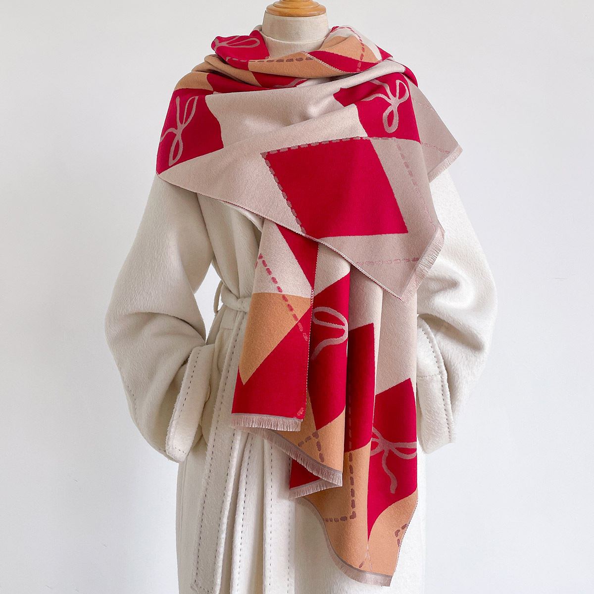 Dames Imitatie Kasjmier Sjaal  - Pashmina Wrap Large recensie en prijs