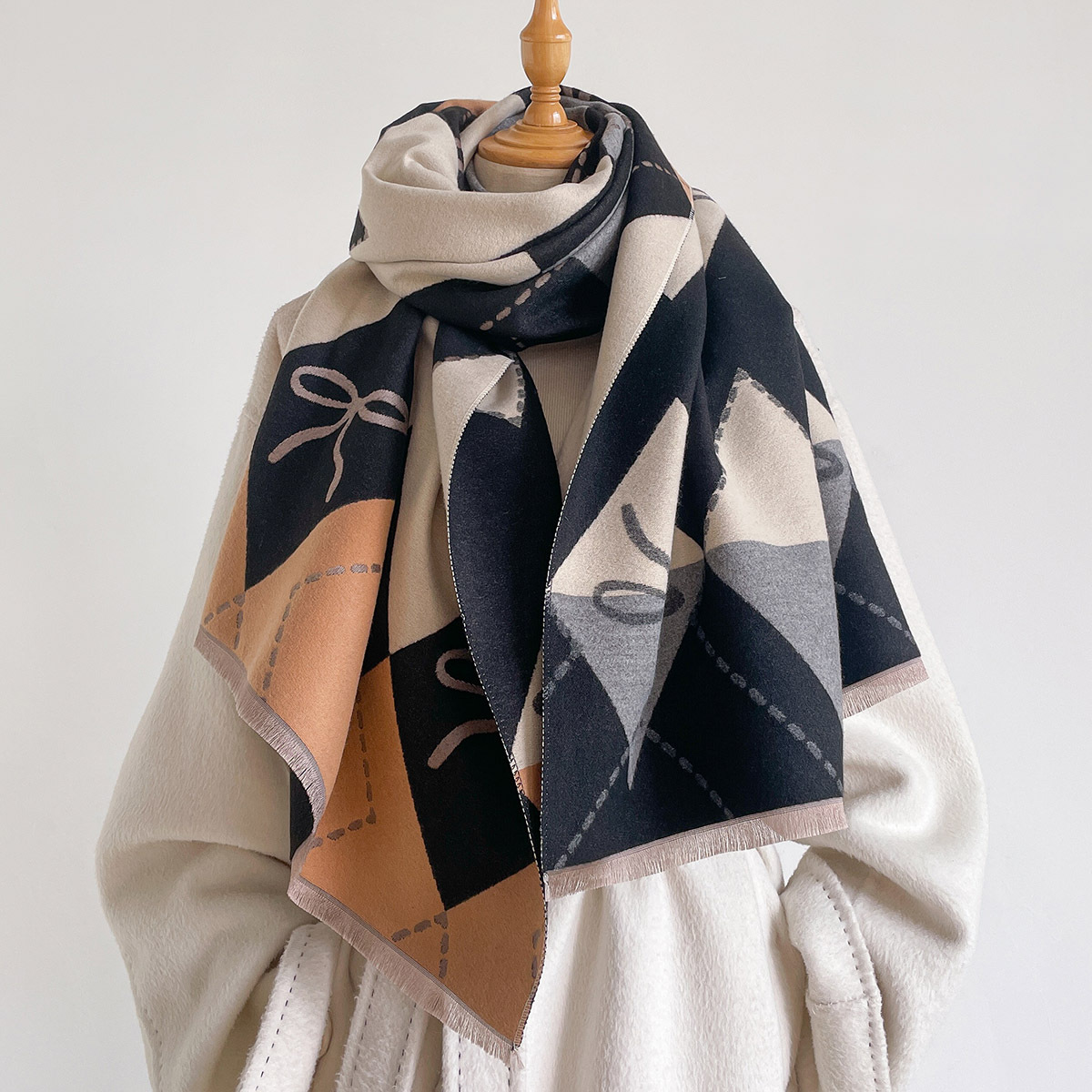 Dames Imitatie Kasjmier Sjaal  - Pashmina Wrap Large recensie en prijs