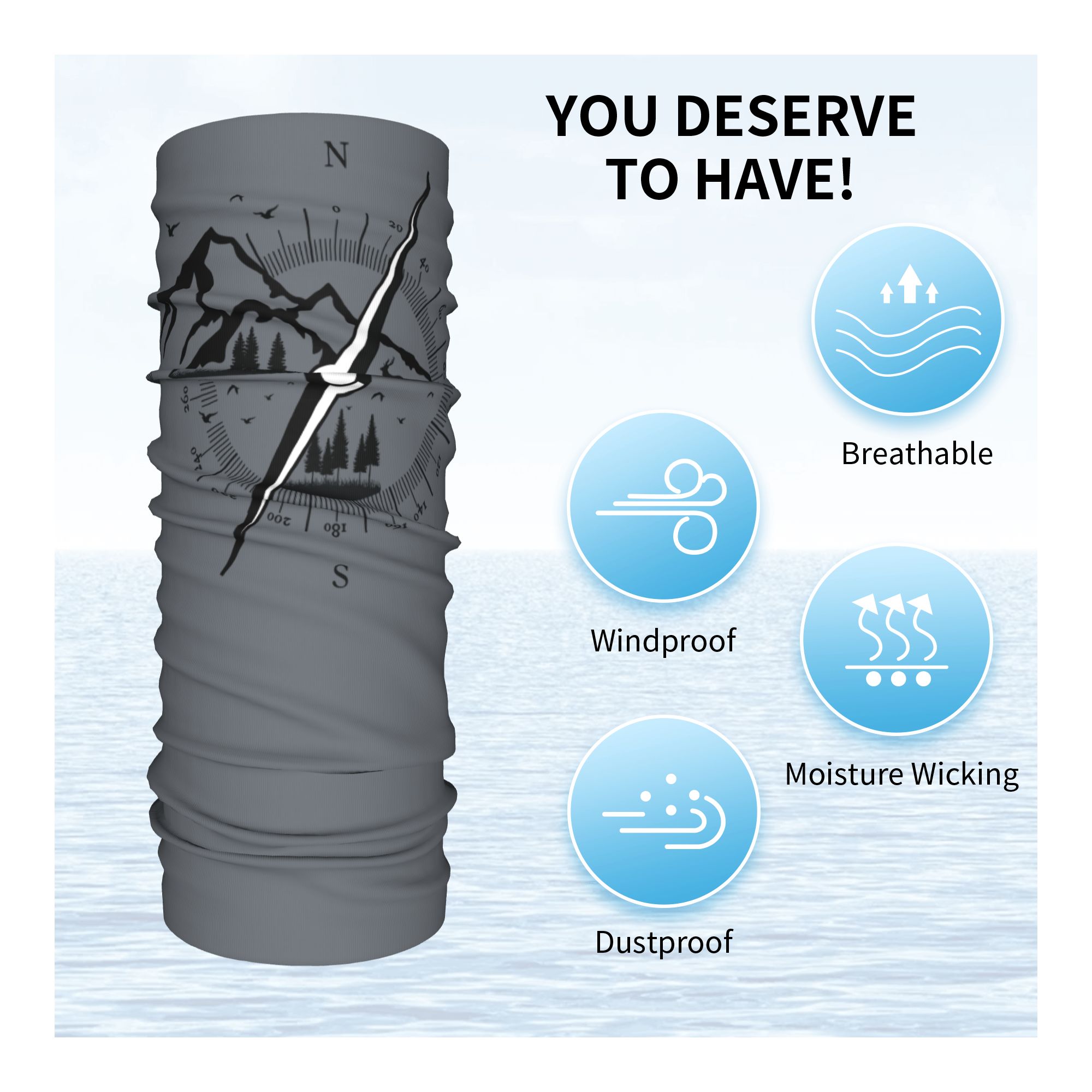 Custom Adventure Compass Winte - Neck Warmer Tube recensie en prijs