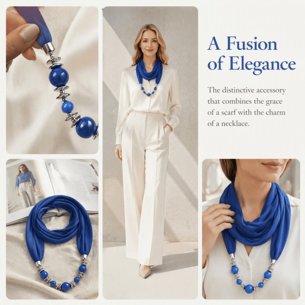 Modieuze chiffon sjaal, effen  - Infinity Scarf Knit recensie en prijs
