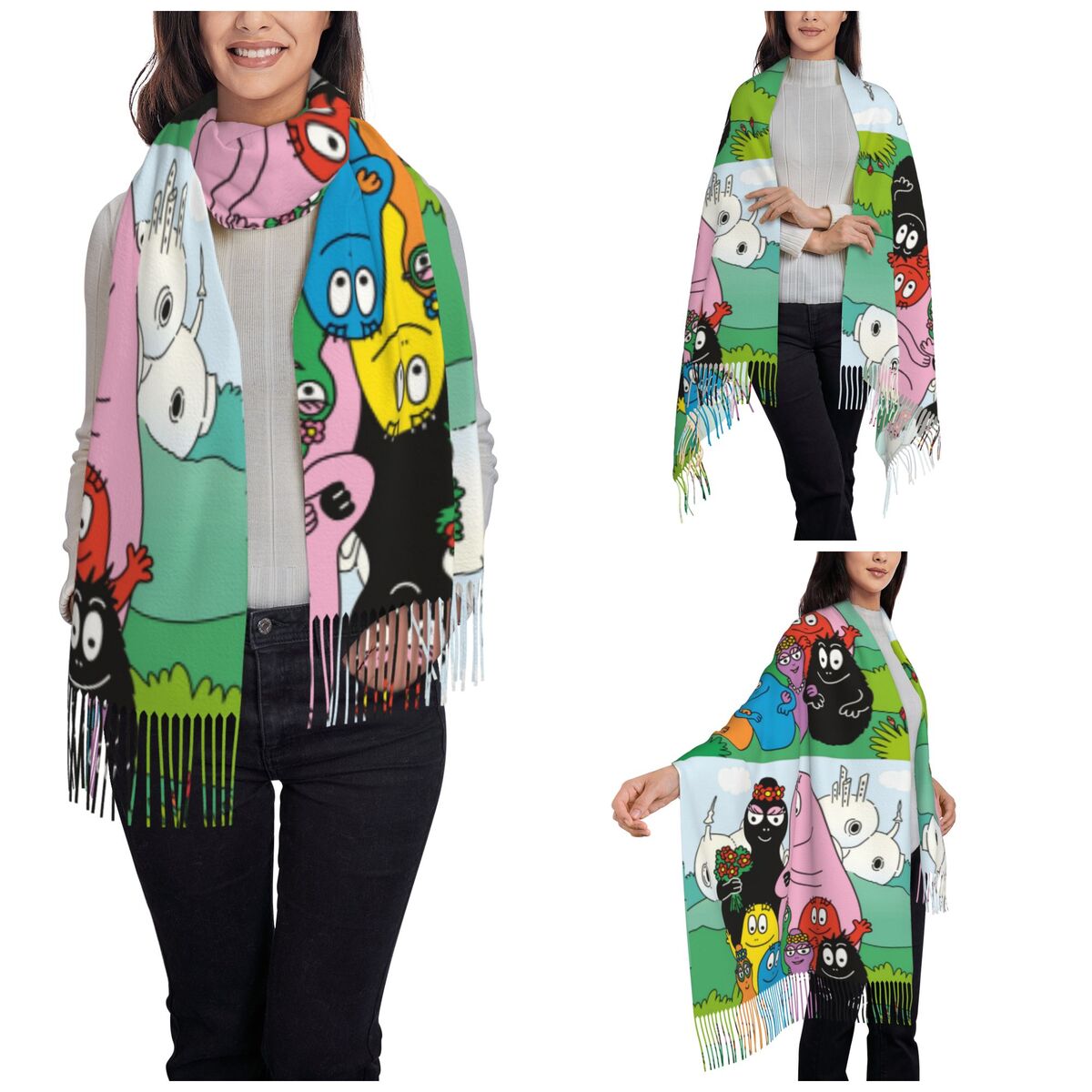 Les Barbapapa Familie Sjaals W - Pashmina Wrap Large recensie en prijs