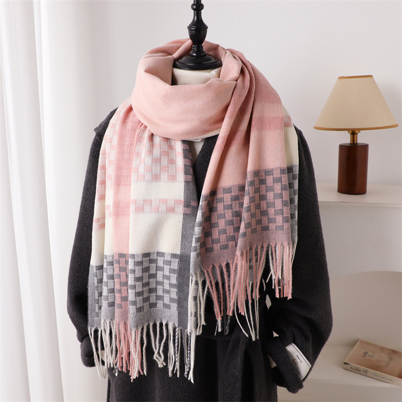Luxe merk kasjmier dames gerui - Woven Scarf Blanket recensie en prijs