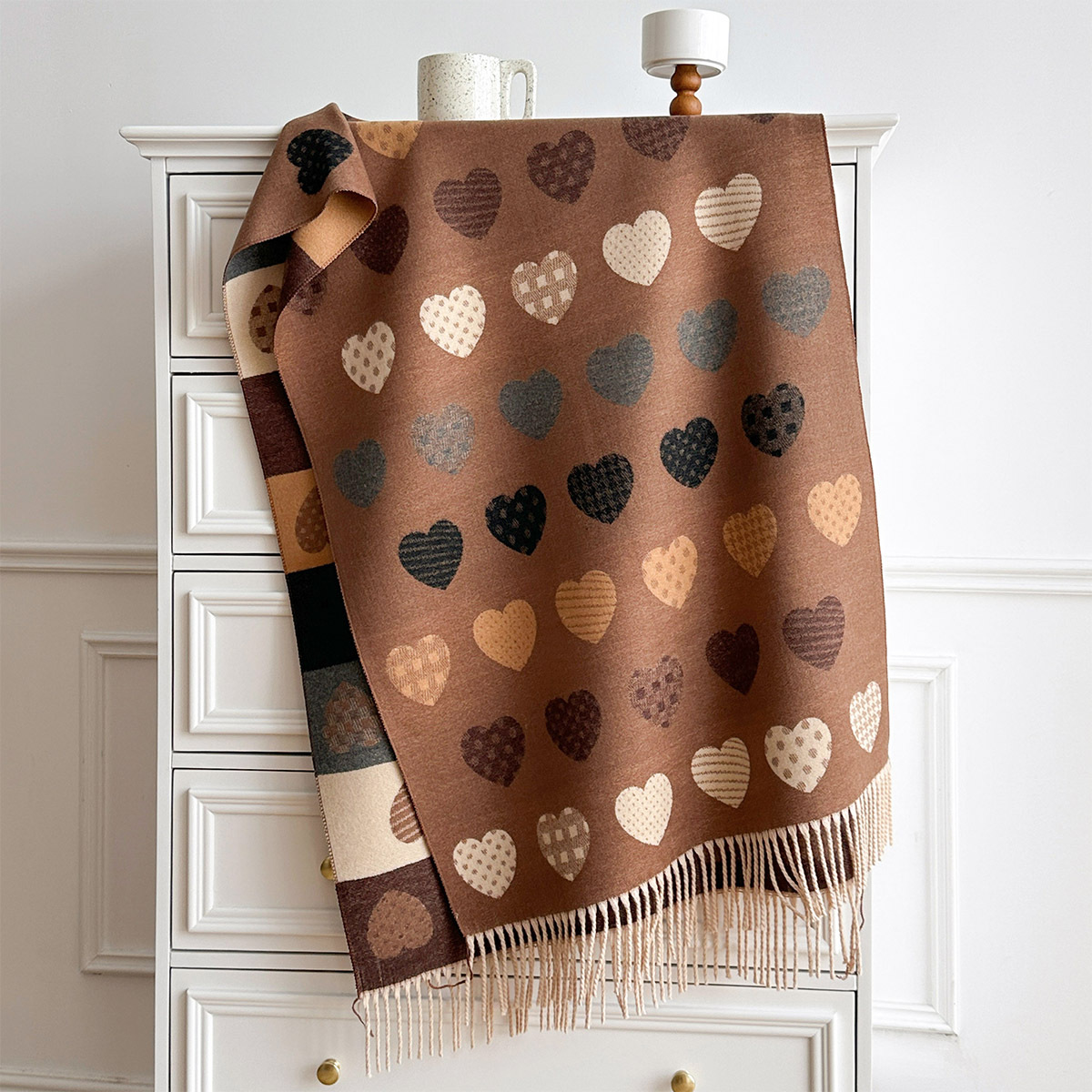Dames imitatie kasjmier sjaal  - Pashmina Wrap Large recensie en prijs