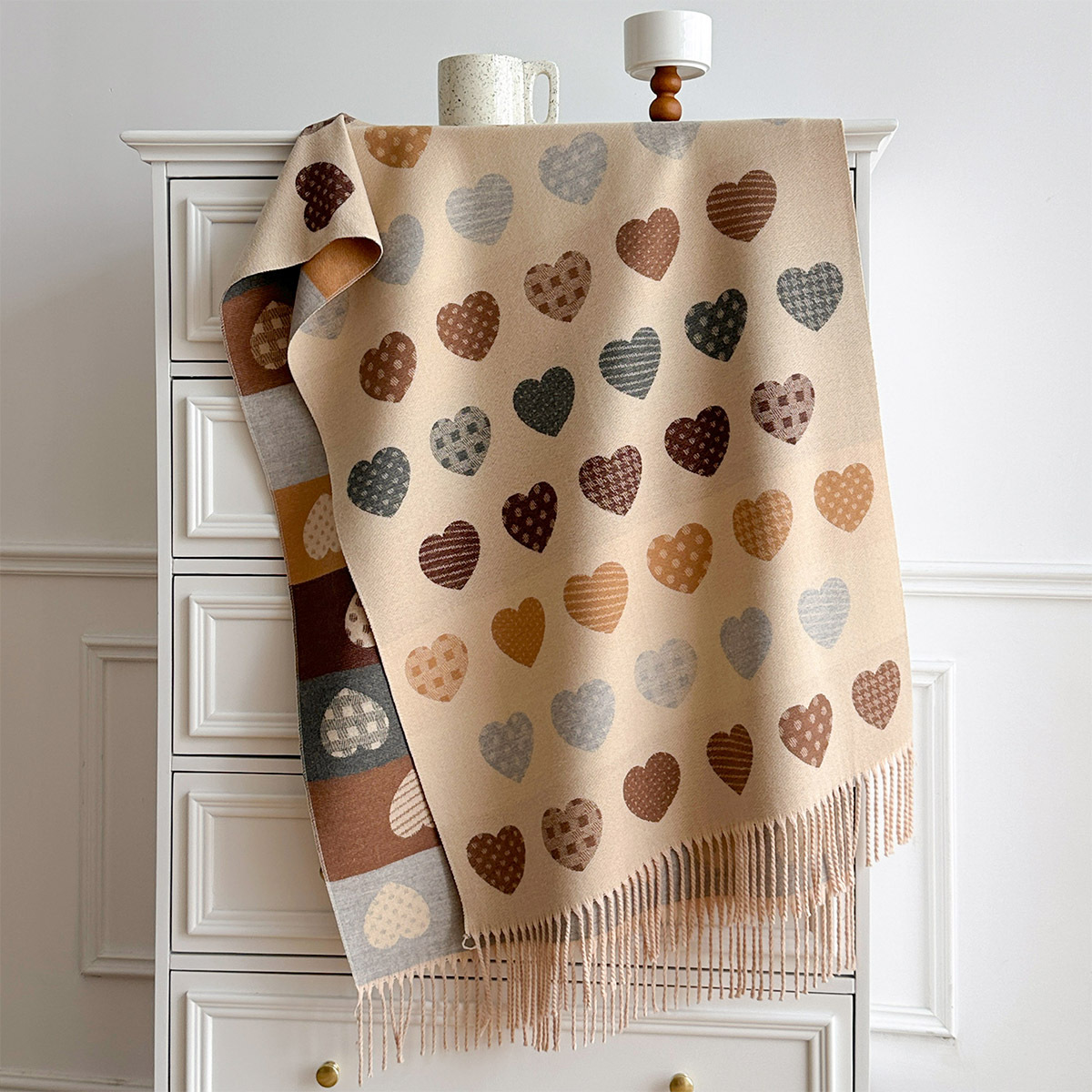 Dames imitatie kasjmier sjaal  - Pashmina Wrap Large recensie en prijs