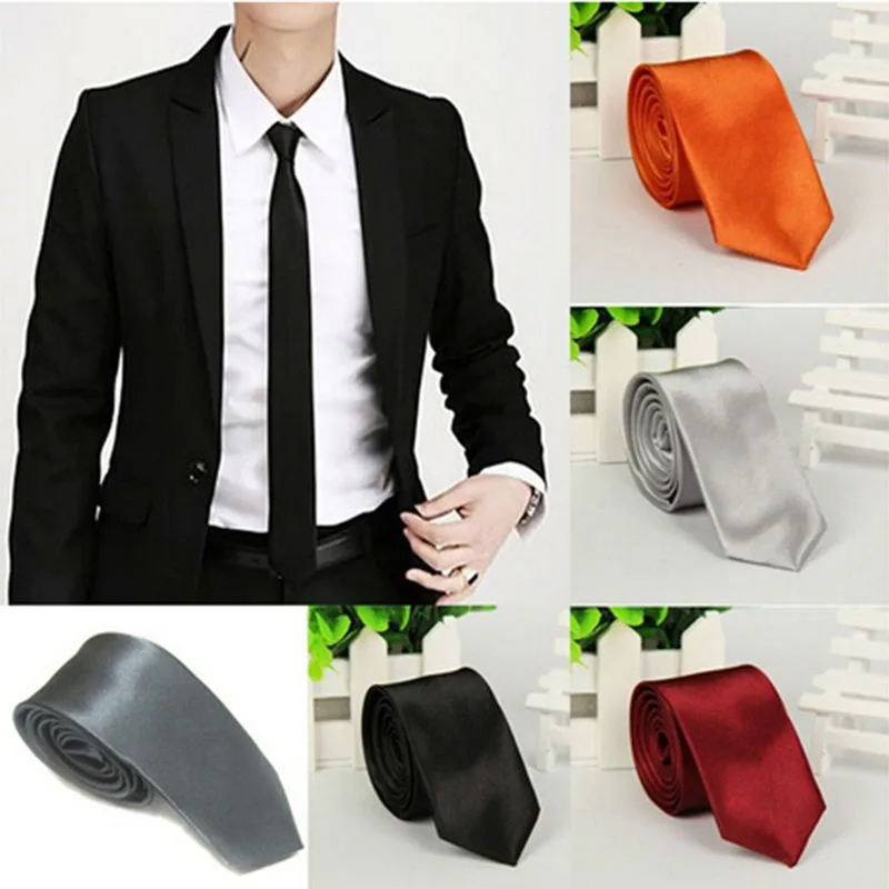 Mode elegante effen kleurige s - Skinny Tie Men recensie en prijs