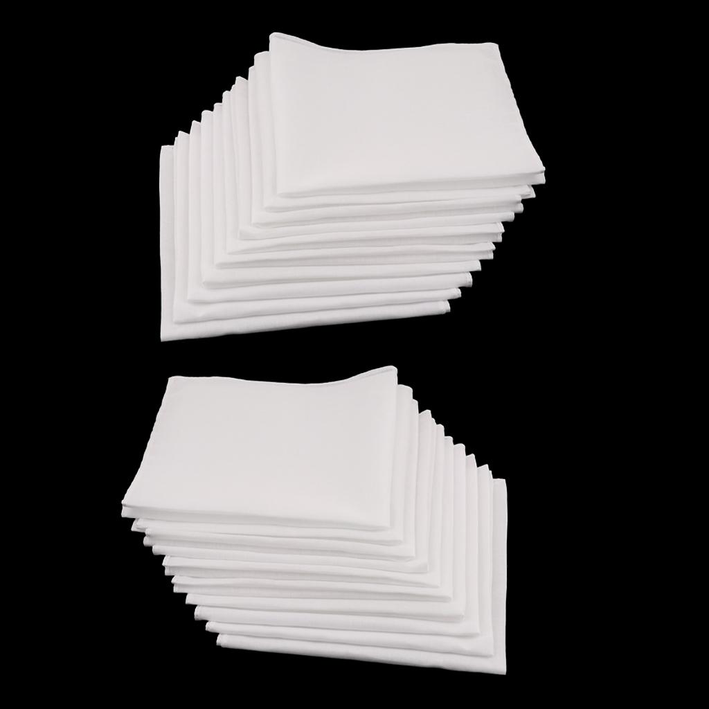 Set witte katoenen zakdoeken,  - Handkerchief Cotton Men recensie en prijs