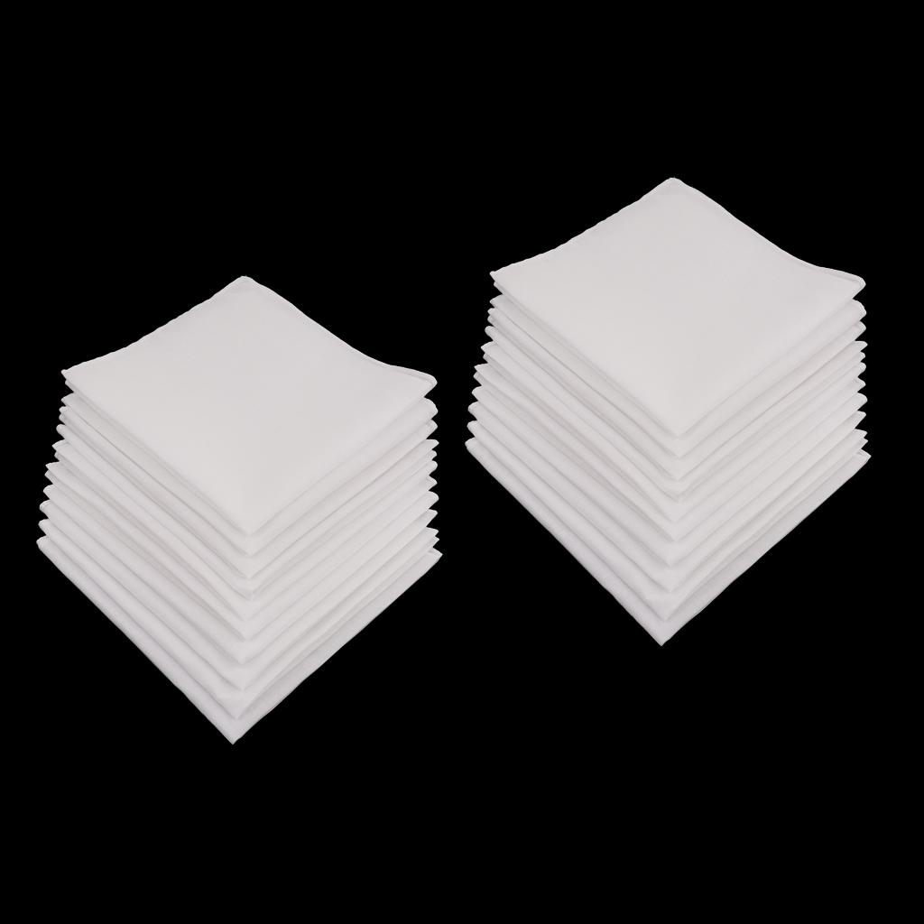 Set witte katoenen zakdoeken,  - Handkerchief Cotton Men recensie en prijs