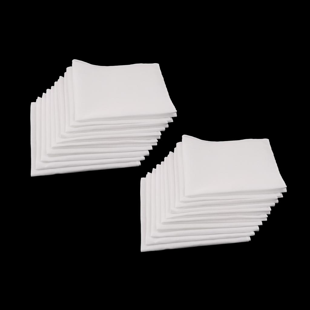 Set witte katoenen zakdoeken,  - Handkerchief Cotton Men recensie en prijs