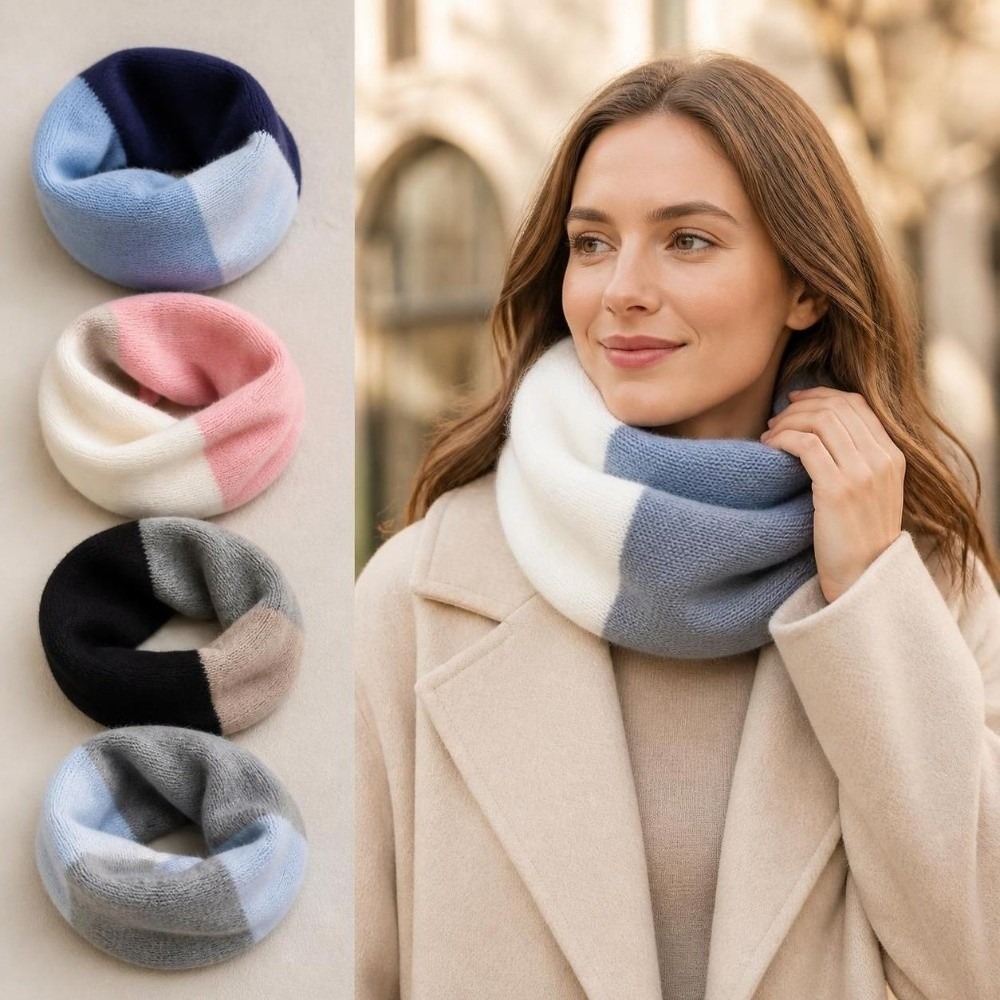 Zachte, gekleurde Infinity-sja - Infinity Scarf Knit recensie en prijs
