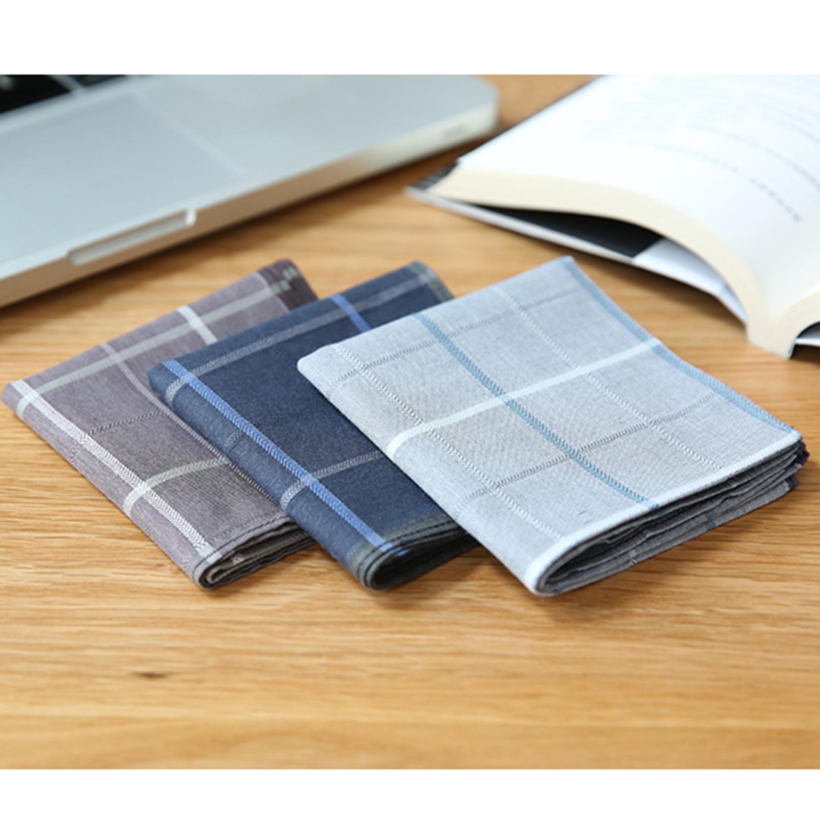 3 stuks heren zakdoeken met ru - Handkerchief Cotton Men recensie en prijs
