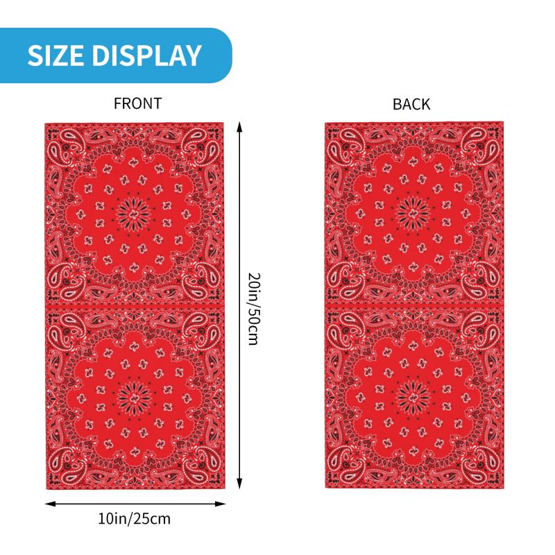 Rood Paisley Art Bandana Patro - Neck Warmer Tube recensie en prijs