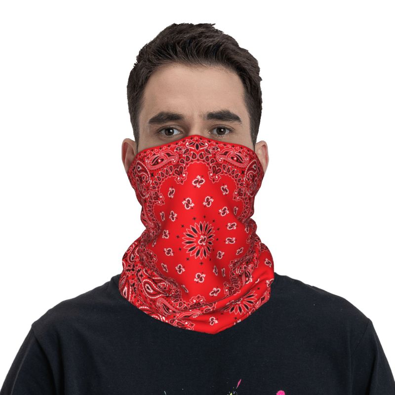 Rood Paisley Art Bandana Patro - Neck Warmer Tube recensie en prijs