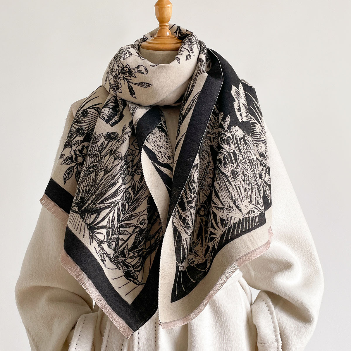 Imitatie Kasjmier Sjaal Dames  - Pashmina Wrap Large recensie en prijs