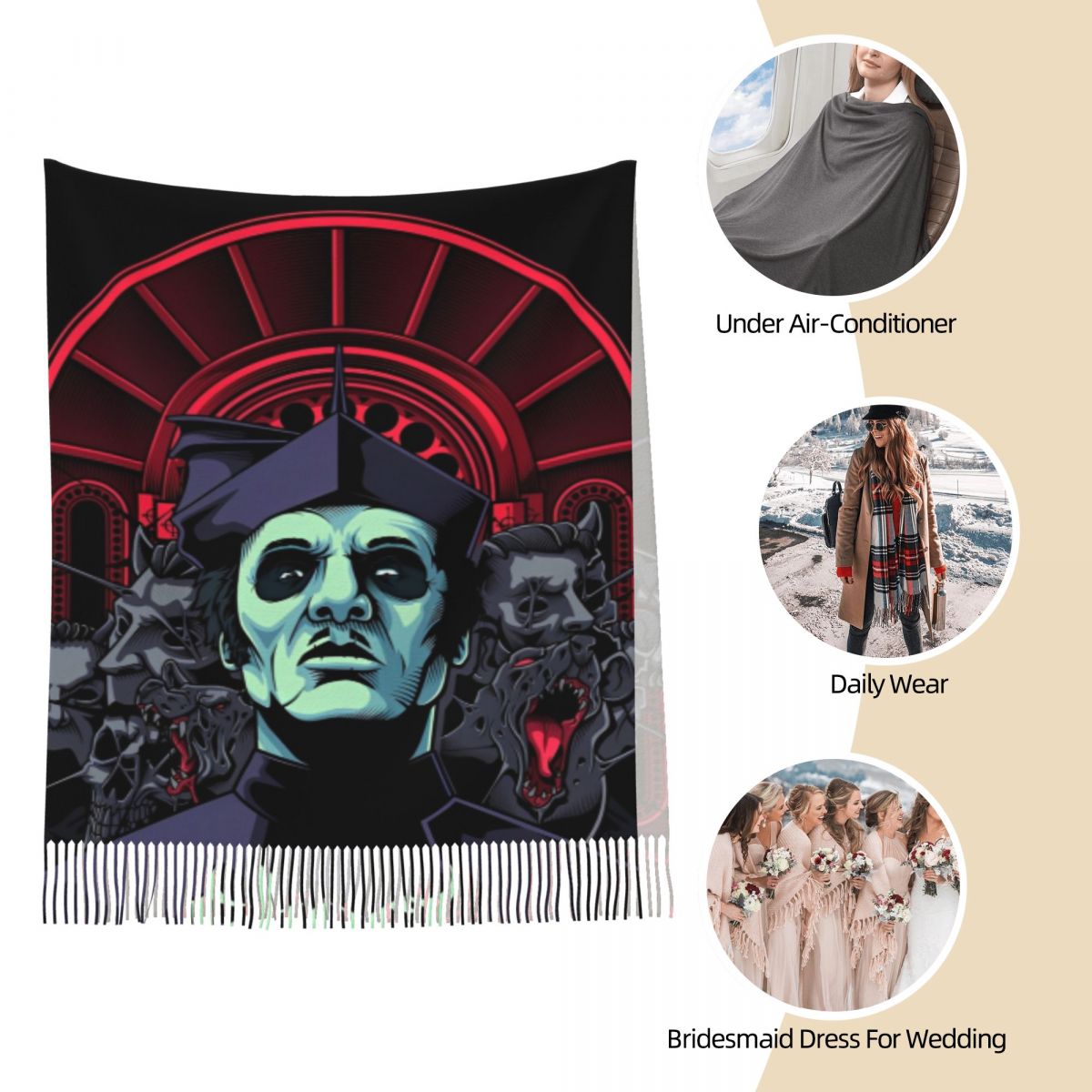 Ghost Band Sjaal Wrap voor Dam - Pashmina Wrap Large recensie en prijs